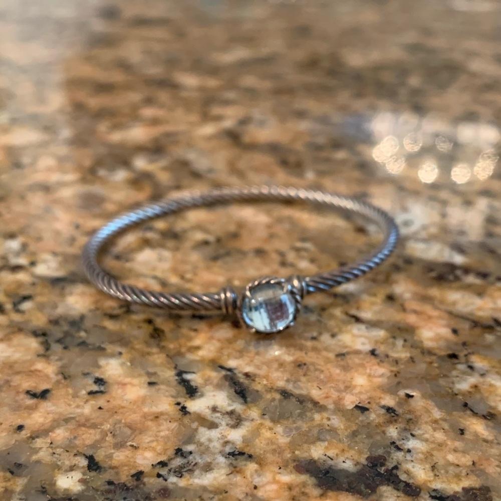 David Yurman Chatelaine Bracelet Blue Topaz